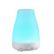 Creaker Colorful Lights Ultrasonic Humidifier Aromatherapy Machine Oil Lamp Vase Shape 120ML Bottle N3