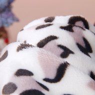 KAKA(TM) Pets Dog Cat Soft Blanket Coral Fleece Quilt Leopard Pattern L N4