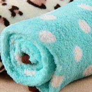 KAKA(TM) Pets Dog Cat Soft Blanket Coral Fleece Quilt Leopard Pattern L N5