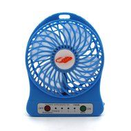 ReFeng Personal Battery Operated Fan Rechargeable with LED Light, Quiet (Green) N11