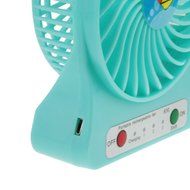Greenery 360 Degree Rotating Antique USB Powered Plug Charging Ultra-quiet Metal Desktop Table Fan Super Mute... N9