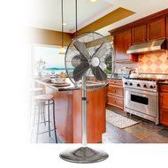 Deco Breeze Brushed Stainless Steel Floor Standing Fan with Copper Finish N4