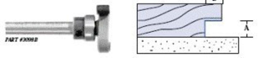 Whiteside Router Bits 3098 Undercut Bit with 1-Inch Large Diameter 1/4-Inch Cutting Length by Whiteside Router...