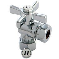 KINGSTON BRASS CC54301ZX Millennium 5/8-Inch OD Compression X 1/2-Inch OR 7/16-Inch Slip Joint Angle Stop by Kingston...