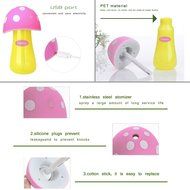 Ultrasonic Cool Mist Humidifier,Dizaul Mushroom Humidifier 200ml for skin moisturing,stealth mask with No Noise... N34