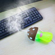 Ultrasonic Cool Mist Humidifier,Dizaul Mushroom Humidifier 200ml for skin moisturing,stealth mask with No Noise... N35