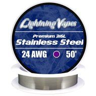 LV Stainless Steel 316L Wire 24 AWG - 50'