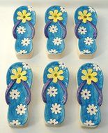 AD Trend "Italian Style" 28379 Radiators Humidifier, Ceramic, Blue Slipper Shape (Pack of 6)