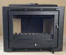 HiFlame Wood Burning Fireplace Insert HF577IU7 Paint Black N5