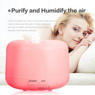 300ml Cool Mist Humidifier Ultrasonic Aroma Essential Oil Diffuser for Office Home Bedroom Living Room Study Yoga... N5
