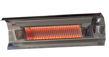 Fire Sense Indoor/Outdoor Wall-Mounted Infrared Heater, Stainless Steel N4