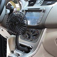 DC 12V 15W Car Wireless Flexible Arm Fan Car Automobile Vehicle Air Cooler Cooling Fan with Switch and Cigarette... N2
