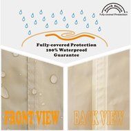 Porch Shield 100% Waterproof 600D Heavy Duty 34L x 34W x 30H inch Patio Square Air Conditioner Cover N3