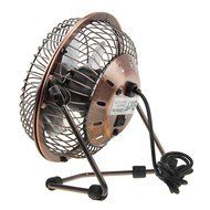 BXT 360 Degree Rotating USB Cooling Table Vintage Retro Metal Electric Home Office PC Laptop Desktop Portable... N37