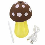 Mushroom Humidifier Aroma LED Air Diffuser Purifier Atomizer OE USB Lamp Household Office Water Purification N4