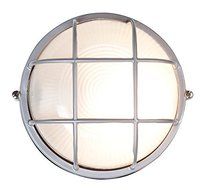 Access Lighting 20296-SAT/FST Nauticus 1LT Wet Location Bulkhead Fixture, Satin Finish with Frosted Glass by Access...