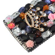 Spritech(TM) Bling Hard Clear Phone Case For LG spirit h440 C70/LG Escape 2/LG Logos,3D Handmade Yellow Silver... N36