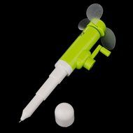 Portable Hand Crank Mini Fan without Battery for Kids Toy -Green N2