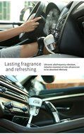 Happy-top Portable Mini 50ml Travel Ultrasonic Cool Mist Aroma Car Air Humidifier with Dual USB Charger Port,... N28
