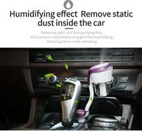 Happy-top Portable Mini 50ml Travel Ultrasonic Cool Mist Aroma Car Air Humidifier with Dual USB Charger Port,... N32