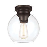 Feiss FM403ORB-LA 1-Light Tabby Flush Mount Wall Sconce by Feiss