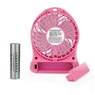 YL-VV@ Taidea UF-TDF02 Mini Portable Mute USB 18650 Rechargeable Battery Fan PC USB Cooler Table Fan with LED... N21