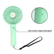 LIPPO Household USB Fan Portable Summer Cooling Fan 2-way Powered Convenient Mini Cooler (Palm-Leaf 183, Black) N27