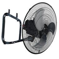 Premium Large High Velocity Industrial Floor Fan 18" Floor Stand Mount Oscillating - Cool Black &amp; Silver