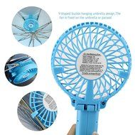 Rechargeable Fans Portable &amp; Foldable Handheld Mini Fan Battery Operated Cooling Fan with 18650 Battery, Electric... N17