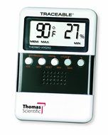 Thomas ABS Plastic Traceable Digital Humidity and Temperature Meter with 3/4" High LCD Display, 3-7/8" Length...