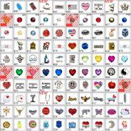 HotBuyKing TM: A Cross Locket With 5 Floating Charms N6