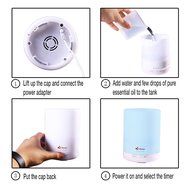 300ml Aroma Diffuser by Minofox with Timer and Auto Shut off function, Essential oil diffuser with 6-7 Hours continuous... N3