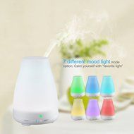Creaker Colorful Lights Ultrasonic Humidifier Aromatherapy Machine Oil Lamp Vase Shape 120ML Bottle N4