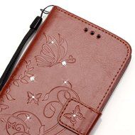Spritech(TM) Pu Leather Bling Phone Case For LG G Stylo 2 LS775/LG Stylus 2 K520,Handmade Crystal Accessary Flower... N31