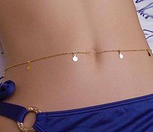 1PC Sexy Body Chain Jewelry Waist Gold Belly Beach Bikini Waist Necklace