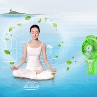 BearsFire&reg; Portable Handheld USB Mini Misting Fan with Personal Cooling Mist Humidifier Fan Rechargeable Battery... N6