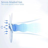 D-FantiX 3-inch Mini Portable Fan 4 Speeds Rechargeable USB Desktop Fan Personal Fan Small Handheld Fan Battery... N17
