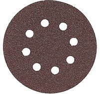 Bosch SR5R085 5 Hook &amp; Loop Sanding Disc, 8-Hole, Red, 80 Grit (50 Pack) by Bosch