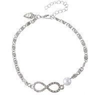 1PC Simple Crystal Infinito Heart White Anklet Bracelet Foot Chain Jewelry N2