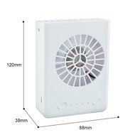 Deli 3 Speeds Portable Multi-functional Mini Rechargeable Fan Powered by 18650 Li-ion Battery (included) &amp; USB... N9