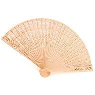 BleuMoo Chinese Fans Chinese Sandalwood Scented Wooden Openwork Folding Fan N8