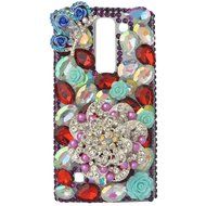 Spritech(TM) Bling Clear Phone Case For LG spirit h440 C70/LG Escape 2/LG Logos/LG Spirit 4G LTE,3D Handmade Silver... N19