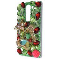 Spritech(TM) Bling Clear Phone Case For LG spirit h440 C70/LG Escape 2/LG Logos/LG Spirit 4G LTE,3D Handmade Silver... N22
