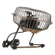 BXT 360 Degree Rotating USB Cooling Table Vintage Retro Metal Electric Home Office PC Laptop Desktop Portable... N50