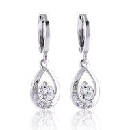18k white gold filled fashion Swarovski Crystal awesome comely dangle earring N2