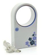 Yosoo Portable Mini USB 2.0 Handheld Flower Pattern Air Condition Bladeless Refrigeration Fans Desktop Cooler... N2