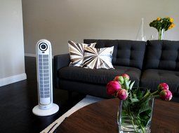 SPT SF-1521 LCD Remote Controlled Tower Fan with ION