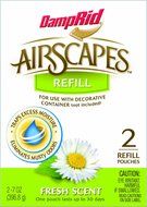 DampRid AS20FS Airscapes Dehumidifier Refill Pouches, Fresh Scent, 2-Pack N3