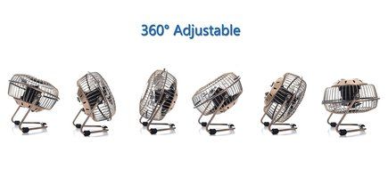 MINILIFE Personal 4" USB Mini Table Fan N4