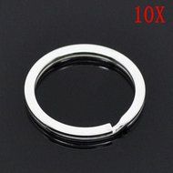 Lots 10pcs Metal Key Holder Split Rings Keyring Keychain Keyfob Accessories New N2